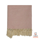 Frazada Carusso 125x150 Rosa Marfil Plata